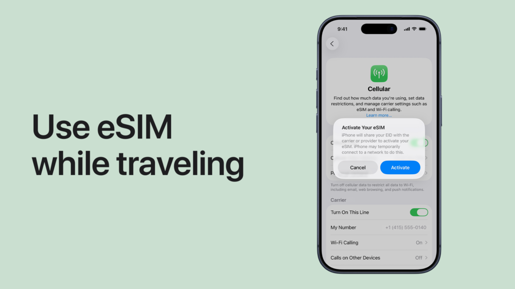 Activate an eSIM Before Travel